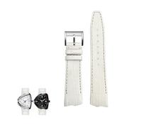 dayeer Bracelet de montre en cuir pour Hamilton Adventure H24555331 245950 80e anniversaire(Whites1)