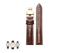 dayeer Bracelet de montre en cuir pour homme et femme Tissot 1853 Le Locle Seastar Gentleman Ballade(Browng2,20mm)