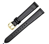 dayeer Bracelet de montre en cuir véritable pour femme Anne Klein(Black Gold,18mm)