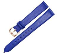dayeer Bracelet de montre en cuir véritable pour femme Anne Klein(Blue rose gold,12mm)