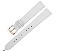 dayeer Bracelet de montre en cuir véritable pour femme Anne Klein(White rose gold,12mm)