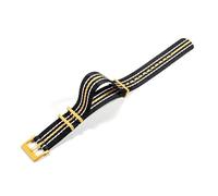 dayeer Bracelet de montre en nylon pour Blancpain Fifty Fathoms Ocean Commitment, pour Swatch(Black yellow)
