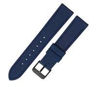 dayeer Bracelet de montre en toile de nylon pour montre HAMILTON Khaki Field Aviation Navy(Blueb2,22mm)
