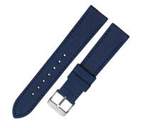 dayeer Bracelet de montre en toile de nylon pour montre HAMILTON Khaki Field Aviation Navy(Blues2,22mm)