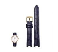 dayeer Bracelet en cuir cranté pour GC PASHA DE Bracelet spécial main homme femme pour Rossini(Bluer,22-14mm)