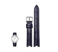 dayeer Bracelet en cuir cranté pour GC PASHA DE Bracelet spécial main homme femme pour Rossini(Blues,21-15mm)