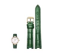 dayeer Bracelet en cuir cranté pour GC PASHA DE Bracelet spécial main homme femme pour Rossini(Greenr,18-10mm)