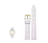 dayeer Bracelet en cuir cranté pour GC PASHA DE Bracelet spécial main homme femme pour Rossini(Whiteg,18-9mm)