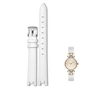 dayeer Bracelet en cuir pour montre Anne Klein Notch Girl Small Shield, style rétro, souple et confortable, accessoire pour AK(White sk)