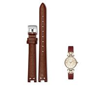 dayeer Bracelet en cuir pour montre Anne Klein Notch Girl Small Shield, style rétro, souple et confortable, accessoire pour AK(Brown sk)