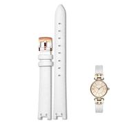 dayeer Bracelet en cuir pour montre Anne Klein Notch Girl Small Shield, style rétro, souple et confortable, accessoire pour AK(White rk)