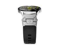 dayeer Bracelet en silicone à dégagement rapide de 22 mm pour montre connectée OnePlus 2/2R et Amazfit Balance(S black)