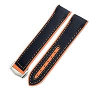 dayeer New Nylon Rubber Watchband Fit For Omega Seamaster 300 AT150 Speedmaster Silicone Watch Strap(Coal Black,22mm)