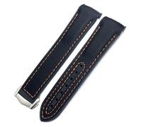 dayeer New Nylon Rubber Watchband Fit For Omega Seamaster 300 AT150 Speedmaster Silicone Watch Strap(Blue Pink,21mm)