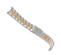 dayeer Pour Tissot PR100 T101.417 T101410 Bracelet de montre en acier inoxydable massif de 20 mm(Silver rosegold)