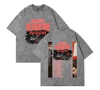 Dayglow The Clancy Tour Breach 2025 Merch T-shirt vintage en coton délavé pour homme/femme T-shirt à manches courtes, gris, XL