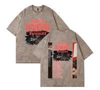 Dayglow The Clancy Tour Breach 2025 Merch T-shirt vintage en coton délavé pour homme/femme T-shirt à manches courtes, marron, XL