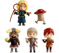 DAYIYUE Delicious in The Dungeon Anime Figure Marcille Lyos Chilchuck Senshi Champignon 5 pièces Figures 7-10cm PVC Statue Jouet Modèle de décoration pour collecter et Cadeau