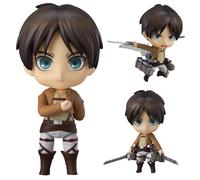 DAYIYUE Eren Yeager Figurine articulée mobile de 10 cm avec accessoires, figurine d'action modèle personnage d'anime Eren Jaeger Interchange visage et pièces en PVC pour affichage quotidien et cadeau