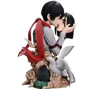 DAYIYUE Eren Yeager Figurine d'anime Eren Jaeger 22 cm Modèle en PVC pour décoration de bureau et cadeau de collection (sans marques de baiser)