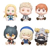 DAYIYUE Lot de 6 figurines Delicious in the Dungeon de Marcille Laios Chilchuck Senshi en PVC de 7 cm pour la position assise et la décoration de la maison