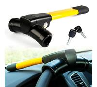 DAYKET Canne Antivol Haute Visibilité pour Hyundai i20 II, Antivol de Volant pour Voiture, Antivol de Direction de Voiture avec 2 clés