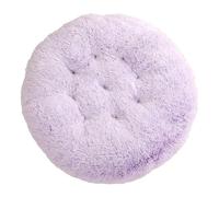 DAYKETNE Panier Rond et Moelleux pour Chien, Lavable et Apaisant, en Forme de Donut, pour Chat, Long Coussin en Peluche, pour Animaux de Grande, Moyenne et Petite Taille.,PurpleA-100CM