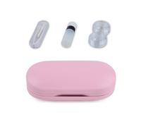DAYLIGHE Contacts Lenes Boîte à lentilles en polyuréthane avec étui de contact multifonction miroir pour femme et fille, a