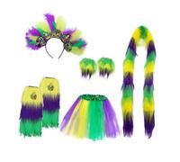 DAYLIGHE Costume de carnaval facile à porter avec paillettes étincelantes et confortables - Accessoires de cosplay pour fêtes et célébrations - Facile à porter
