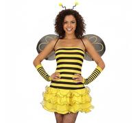 DAYLIGHE Ensemble 3 pièces de costume abeilles avec bandeau, aile, tutu pour Halloween, fête costumée, accessoires pour femmes adultes