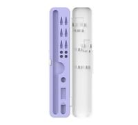 DAYLIGHE Étui de protection sécurisé pour crayons 1/2/3 stylets Boîte porte-stylo avec doublure en silicone antichoc et étui de rangement pour accessoires, violet