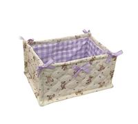 DAYLIGHE Panier de rangement multifonction en tissu matelassé pour l'organisation du bureau dans n'importe quelle pièce ou bureau - Panier de rangement en coton - Design gain de place