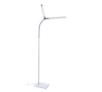 daylight DuoPro Floor - Nouveau - Lumière du jour 6 000 K, 2 090 lux à 30 cm, double abat-jour, 4 niveaux de luminosité, bras flexible, économe en énergie, idéal pour les salons de coiffure, les cils.