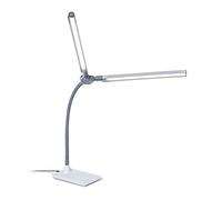 daylight Lampe de bureau LED à double tête DuoPro™ avec abat-jour antireflet, luminosité réglable et IRC 95+ pour des couleurs précises - parfait pour le bureau à domicile, l'artisanat et les études