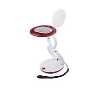 Daylight Lampe loupe pliante YoYo de, idéale pour couture, lecture, manucure, broderie, blanc/rouge, 8,2×16,5×7,6 cm, classe énergétique A+
