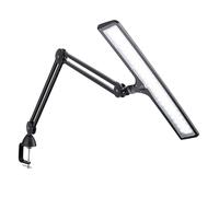 Daylight Lumi - Lampe de Bureau LED - 3800 Lux, 6000K, IRC 95+, Lampe de Travail Réglable pour Lecture, Loisirs Créatifs & Bureau, Lampe Anti-Fatigue Oculaire, Noir
