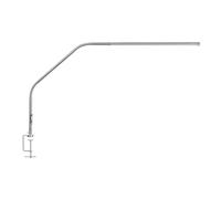 Daylight Slimline 4™ Lampe de Table LED en Acier Brossé - 6000K, 3200 Lux, 4 Niveaux de Luminosité, Port de Charge USB-C, Diffuseur Antireflets, Design Flexible, Art & Artisanat, Couture, Salon de