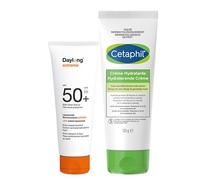 Daylong Extreme + Cetaphil Routine protection et hydratation - Lait Solaire SPF50+ et Crème Hydratante