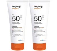 DAYLONG | Lait extrême SPF 50+ | Très haute protection | Formule liposomale haute tolérance | Texture lait non grasse & non-collante | Extrêmement résistant à l'eau | Sans parfum | Lot de 2x100ML