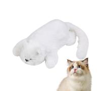 dayme Jouets en Peluche pour Chat pour, Jouet en Peluche électrique | Peluche à Rouler pour avec Son - Jouets Doux pour Chat pour se détendre, Jouer, accompagner, Peluches d'animaux Mignons pour lit,