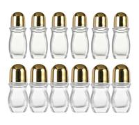 DAYnagh 12pcs Flacon Roll On Vide 30ml et 50ml, Roll On Vide Bouteil Verre Flacon Roller Rechargeable pour Liquide et Maquillage,Voyage