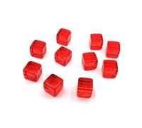 DAYnagh 200pcs 6 Côté 8 Mm Clear Dices Gise Éducative Gravure Acrylique D6 Family Family Board Game