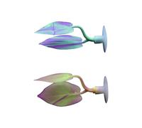 DAYnagh Aquariums naturels en silicone souple Bettas Poissons Coraux Hamac avec base ventouse Accessoires de décoration