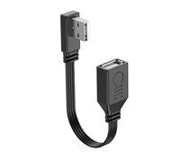 DAYnagh Câble d'extension USB 2.0 en silicone flexible mâle vers femelle - Câble d'extension coudé supérieur/bas/gauche et droit