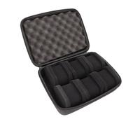 DAYnagh Étui de voyage à 6 emplacements pour montre pour homme - Étui de voyage rigide et portable - Organiseur de rangement et affichage avec doublure douce pour grandes et petites montres