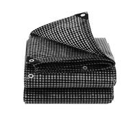 DAYnagh Housse de protection double face imperméable à carreaux avec œillets renforcés pour cour, terrasse, protection des plantes, bâche imperméable double face avec cordes