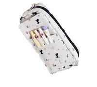 DAYnagh Jolie trousse à crayons de grande capacité avec motif éléphant de dessin animé pour marqueurs, fournitures artistiques, étui pour chiot, Party Inkdog Dachsh, Beauté de masse