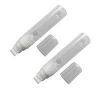 DAYnagh Lot de 2 stylos à peinture vides à pointe de 0,7mm~30mm, marqueur acrylique vide, tige transparente, rechargeables, pour l'école et le bureau (16mm)