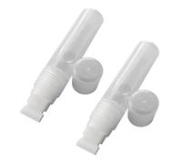 DAYnagh Lot de 2 stylos à peinture vides à pointe de 0,7mm~30mm, marqueur acrylique vide, tige transparente, rechargeables, pour l'école et le bureau (20mm)