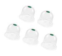 DAYnagh Lot de 5 housses de protection transparentes en PVC avec régulation de la température pour la croissance
